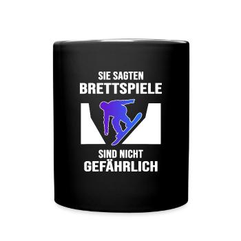 snowboarder snowboard-fun funpark freestyle-board - Tasse einfarbig - Schwarz - Vorne
