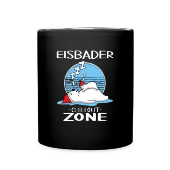 eisbader eisbad-zone winterbader - Tasse einfarbig - Schwarz - Vorne
