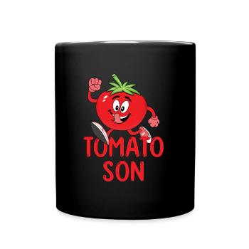 Fils de tomate - Mug uni - noir - Devant