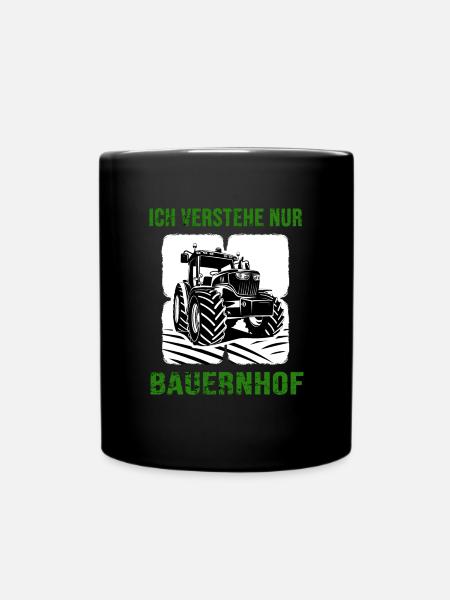 Tracteur agricole Farmer Village Ferme enfant - Mug uni - noir