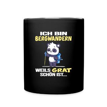 Mountain hiking Hut tour servus alpin summit ridge - Full Colour Mug - black - Front