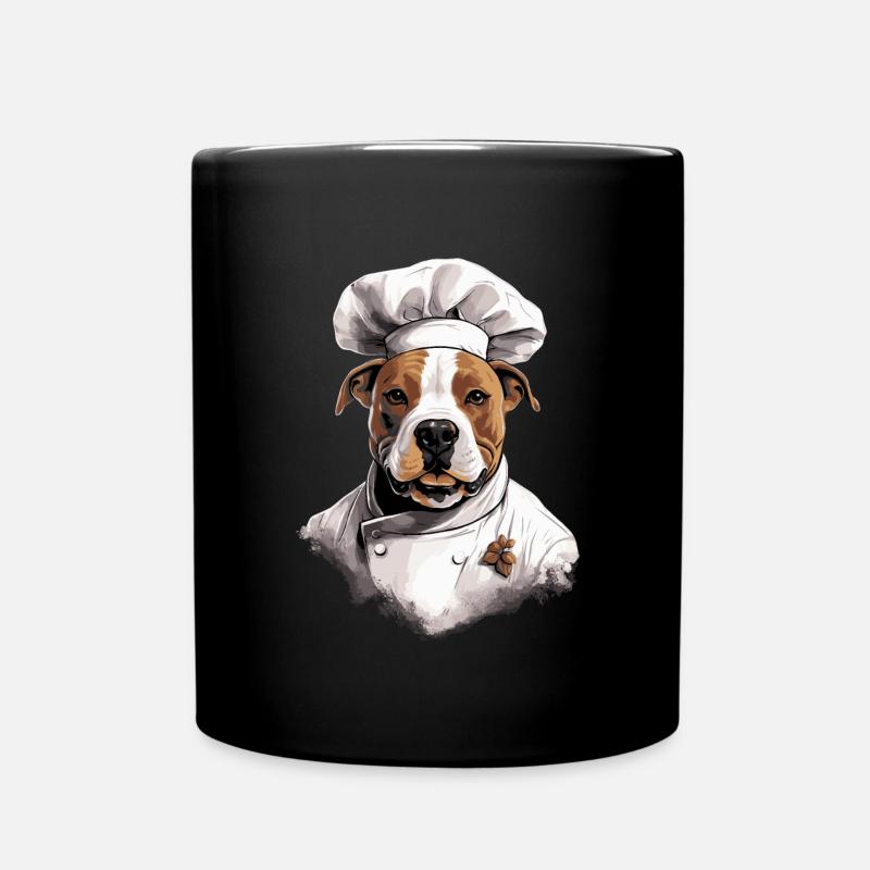 American Staffordshire Terrier Cuisinier - Mug uni - noir