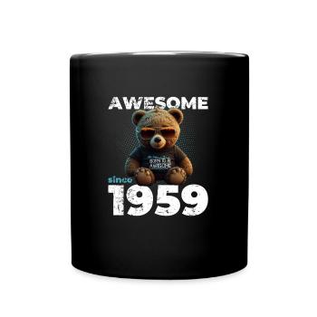 65th Birthday Original 1959 Vintage 1959 Bear Cute - Full Colour Mug - black - Front