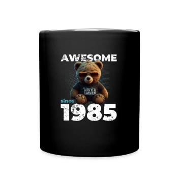 40. Geburtstag Original 1985 Jahrgang 1985 Bär süß - Tasse einfarbig - Schwarz - Vorne