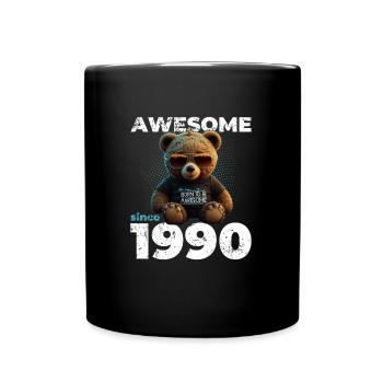 35th Birthday Original 1990's Vintage 1990's Bear Cute - Full Colour Mug - black - Front