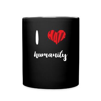 Haine Humanité Arrêter Haine Anti Haine - Mug uni - noir - Devant