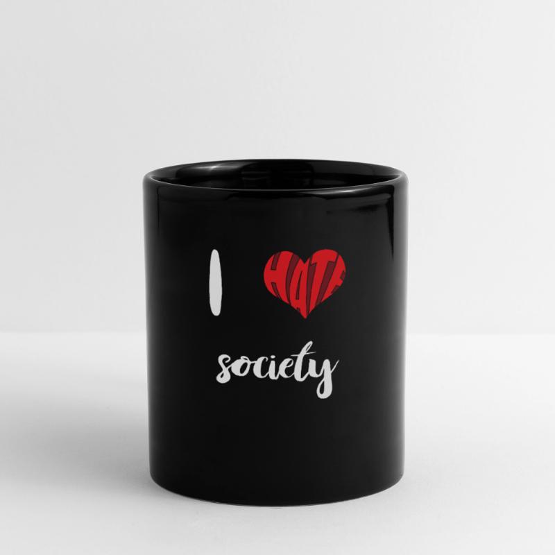 Hate Society Stop Hate Anti Hate Full Colour Mug