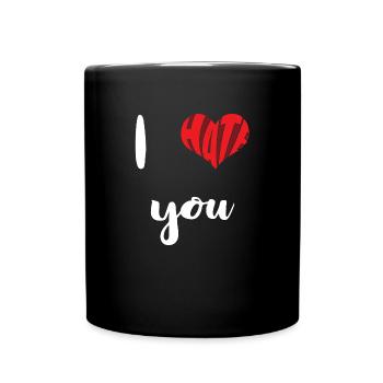 Hate You Stop Hate Anti Hate - Tasse einfarbig - Schwarz - Vorne