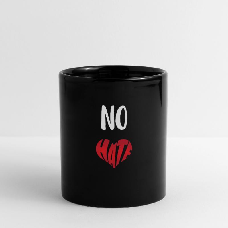No Hate Dislike Stop Hate Anti Hate Full Colour Mug