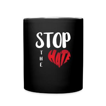 Pas de haine Aversion Stop Haine Anti Haine - Mug uni - noir - Devant