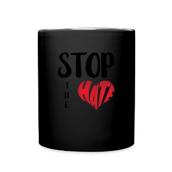 Pas de haine Aversion Stop Haine Anti Haine - Mug uni - noir - Devant