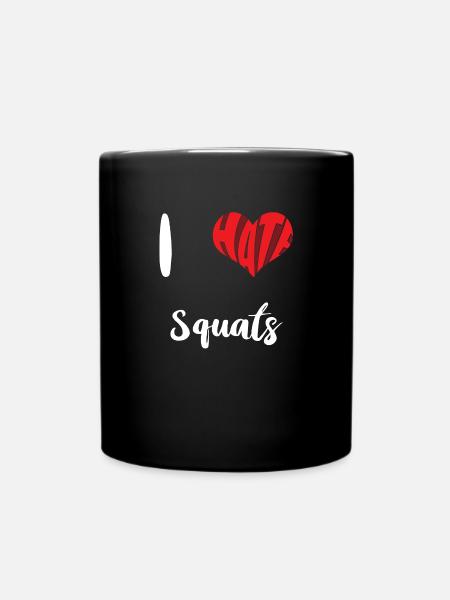 Entraînement Je déteste les squats Exercice d’entraînement - Mug uni - noir