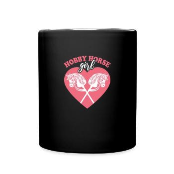 Hobby Horse Girl - Équitation - Cadeau - Mug uni - noir - Devant