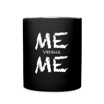 Ich bin mein grösster Feind | Fitness, Workout - Tasse einfarbig - Schwarz - Vorne