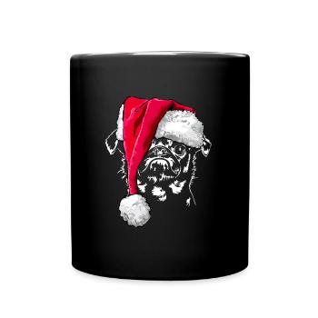 Santa PETIT BRABANCON Merry Christmas Wilsigns - Tasse einfarbig - Schwarz - Vorne