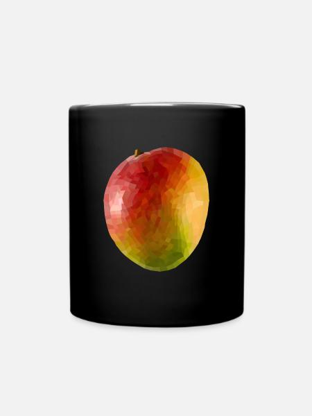 Mango kubistisch - Tasse einfarbig - Schwarz