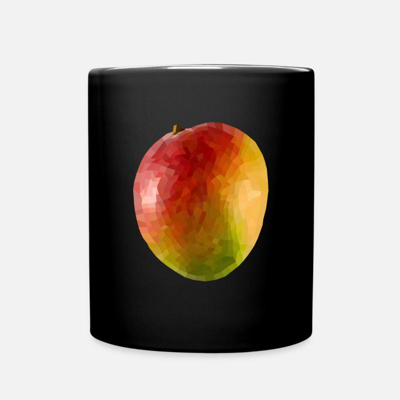 Mango kubistisch - Tasse einfarbig - Schwarz