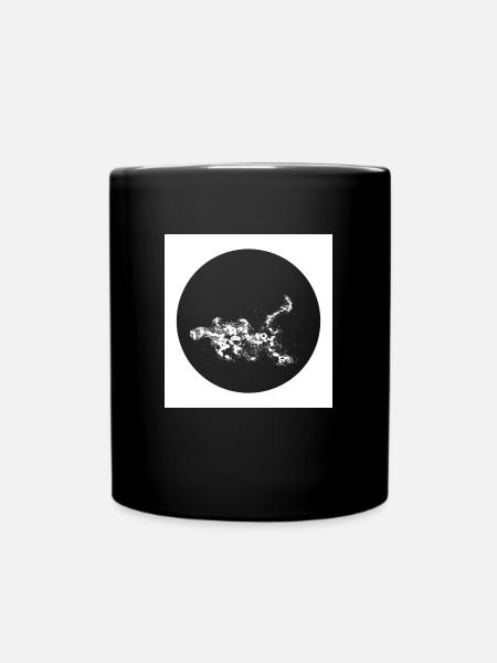 Cercle moderne moucheté cool élégant - Mug uni - noir