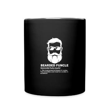 Cadeau drôle de chemise d'oncle barbu pour l'oncle - Mug uni - noir - Devant