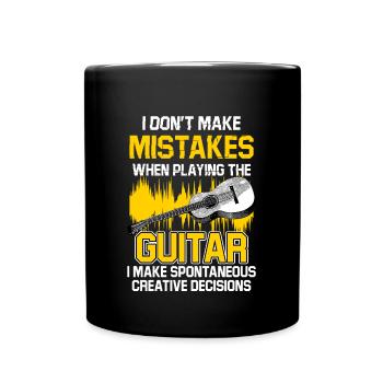 Guitar Guitarist Musical Instrument Guitar Music - Full Colour Mug - black - Front