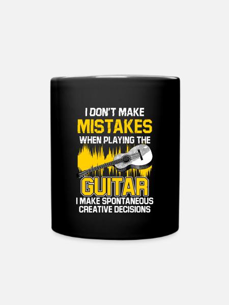 Gitarre Gitarrist Musikinstrument Guitarre Musik - Tasse einfarbig - Schwarz