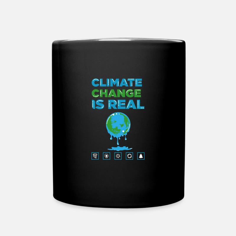 Klimawandel Klimaschutz CO2 Shirt Geschenk - Tasse einfarbig - Schwarz