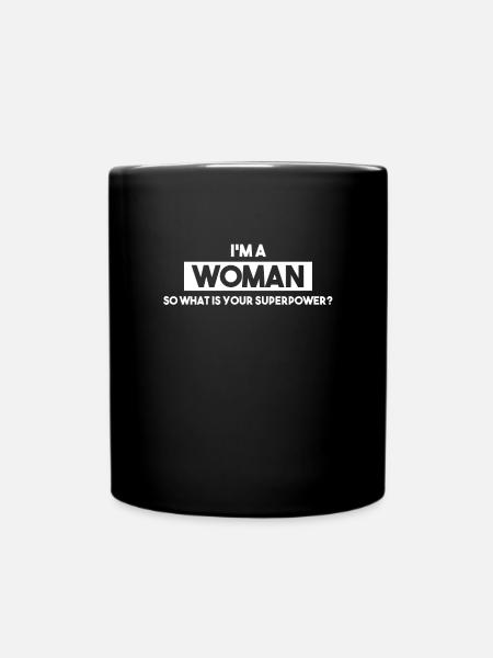 Femme de pouvoir, super-femme, féminisme, femme de pouvoir - Mug uni - noir