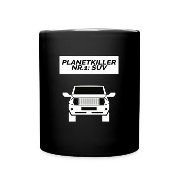 RIP Klima SUV Umweltverschmutzung Demo - Tasse einfarbig - Schwarz - Vorne