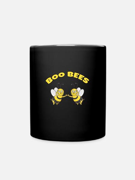 Boo Bees - Bees Shirt - Full Colour Mug - black