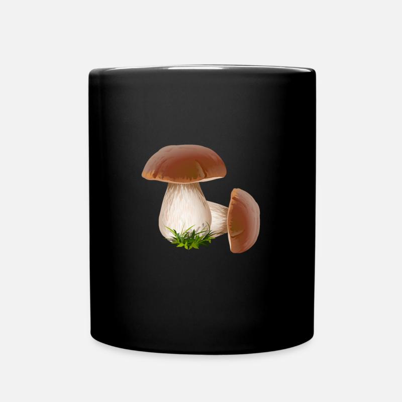 Champignons cueillettes cueillettes champignons - Mug uni - noir