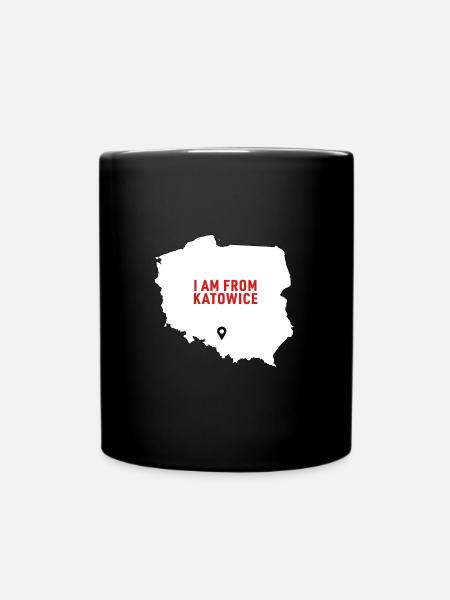 I am from Katowice - Ich bin aus Katowice | Polen - Tasse einfarbig - Schwarz