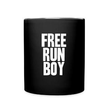 Free Running | Sport | Extremsport | Freerunner - Tasse einfarbig - Schwarz - Vorne