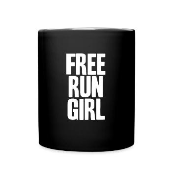 Free Running | Sport | Extremsport | Freerunner - Tasse einfarbig - Schwarz - Vorne