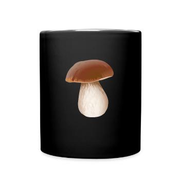 Porcini Mushrooms pick mushroom picker mushroom - Full Colour Mug - black - Front