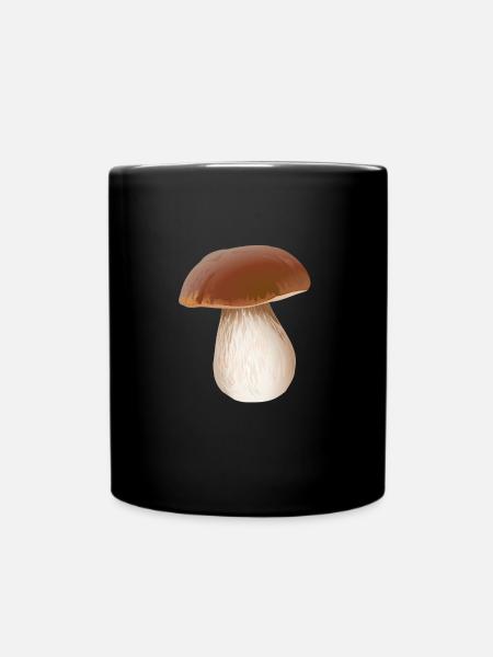 Champignons Porcini cueillette champignon cueilleur de champignons - Mug uni - noir