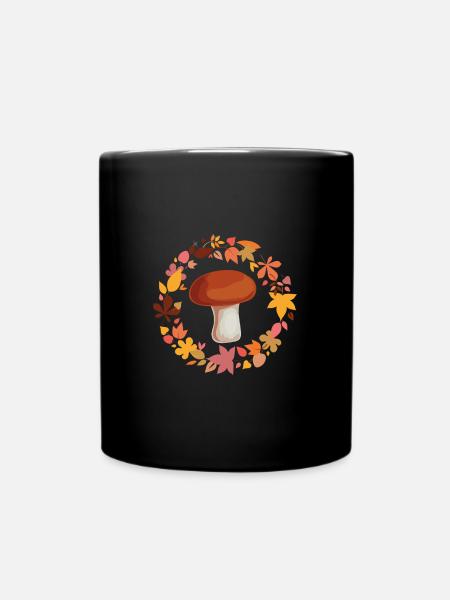 Champignons cueilleurs de champignons - Mug uni - noir