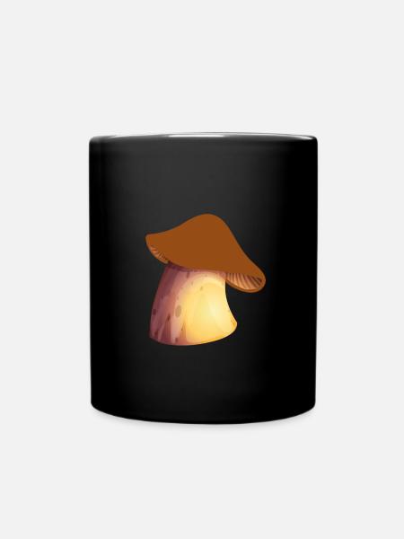 Mushrooms pick mushroom mushroom mushroom mushroom - Full Colour Mug - black