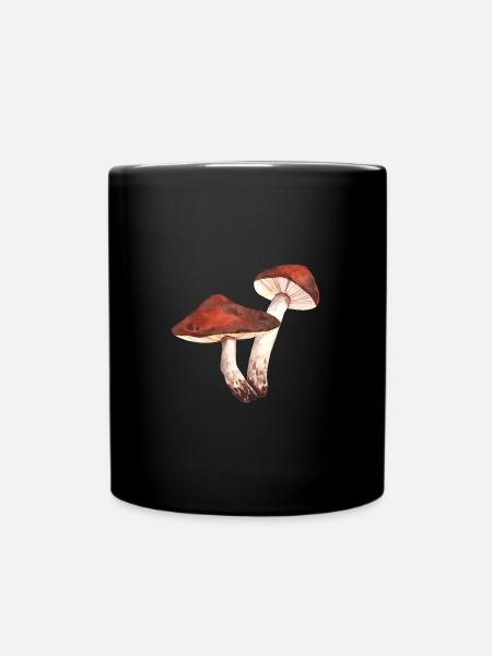 Boletus mushrooms collect mushroom picker mushroom - Full Colour Mug - black