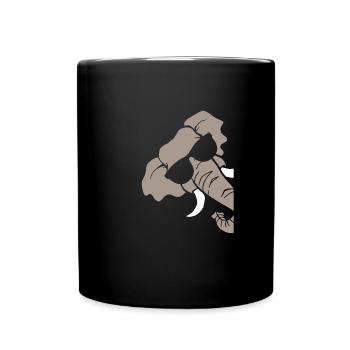Elefant - Tasse einfarbig - Schwarz - Vorne