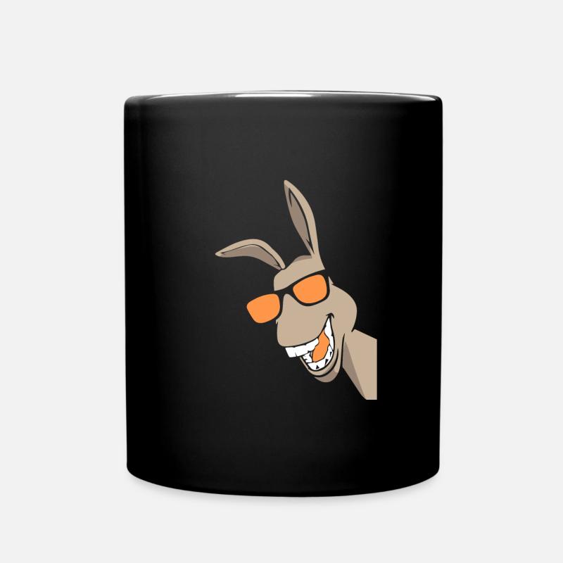 Esel - Tasse einfarbig - Schwarz