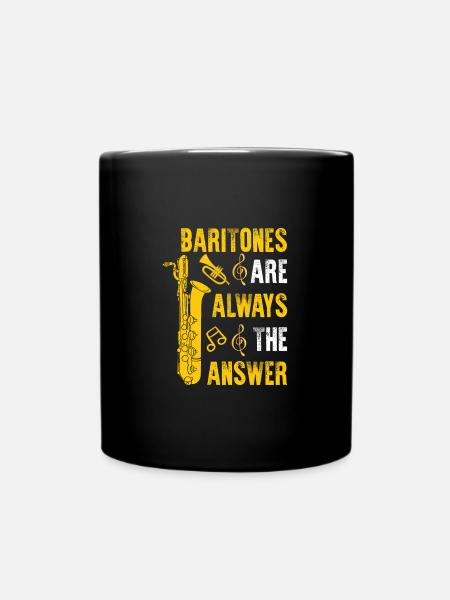 Les barytons sont toujours la réponse drôle de baryton - Mug uni - noir