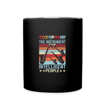 Saxophone The Instrument For Intelligent People - Tasse einfarbig - Schwarz - Vorne