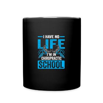 Drôle je suis à l’école de chiropratique Chiropraticien - Mug uni - noir - Devant