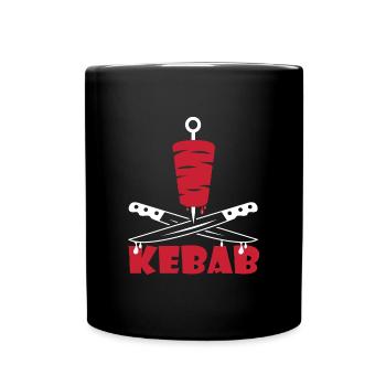 kebab chef cuisine restaurant kebab to personalized - Full Colour Mug - black - Front