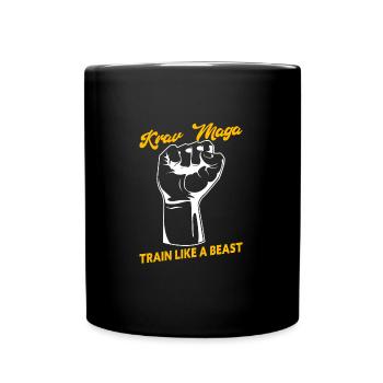 Krav Maga Train Like A Beast - Full Colour Mug - black - Front