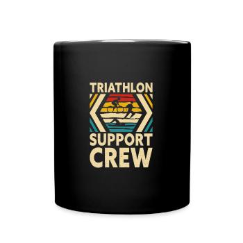 Équipe de soutien au triathlon - Mug uni - noir - Devant