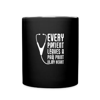 Veterinary Assistant Every Patient Leaves A Paw - Tasse einfarbig - Schwarz - Vorne