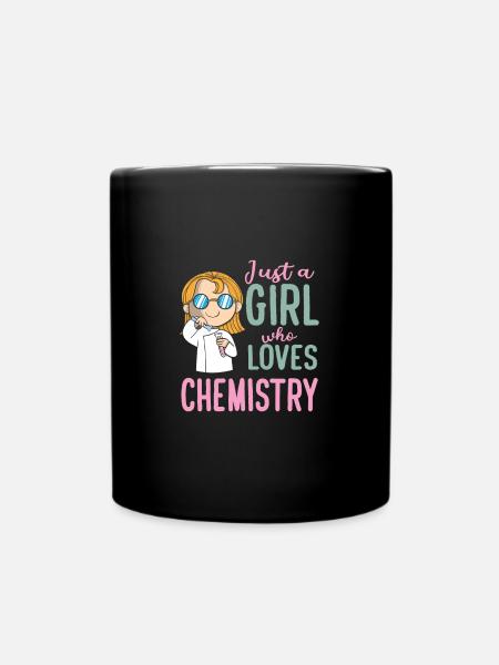 Juste une fille qui aime le laboratoire de chimie chimiste - Mug uni - noir