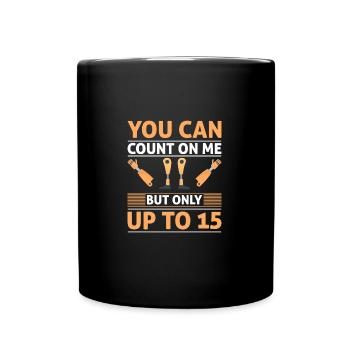 Funny Leg Amputee You Can Count On Me Leg - Full Colour Mug - black - Front