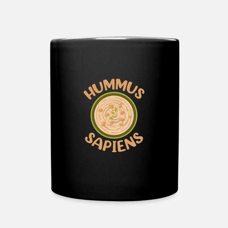 Houmous Sapiens Drôle Végétalien Végétarien Véganisme - Mug uni - noir
